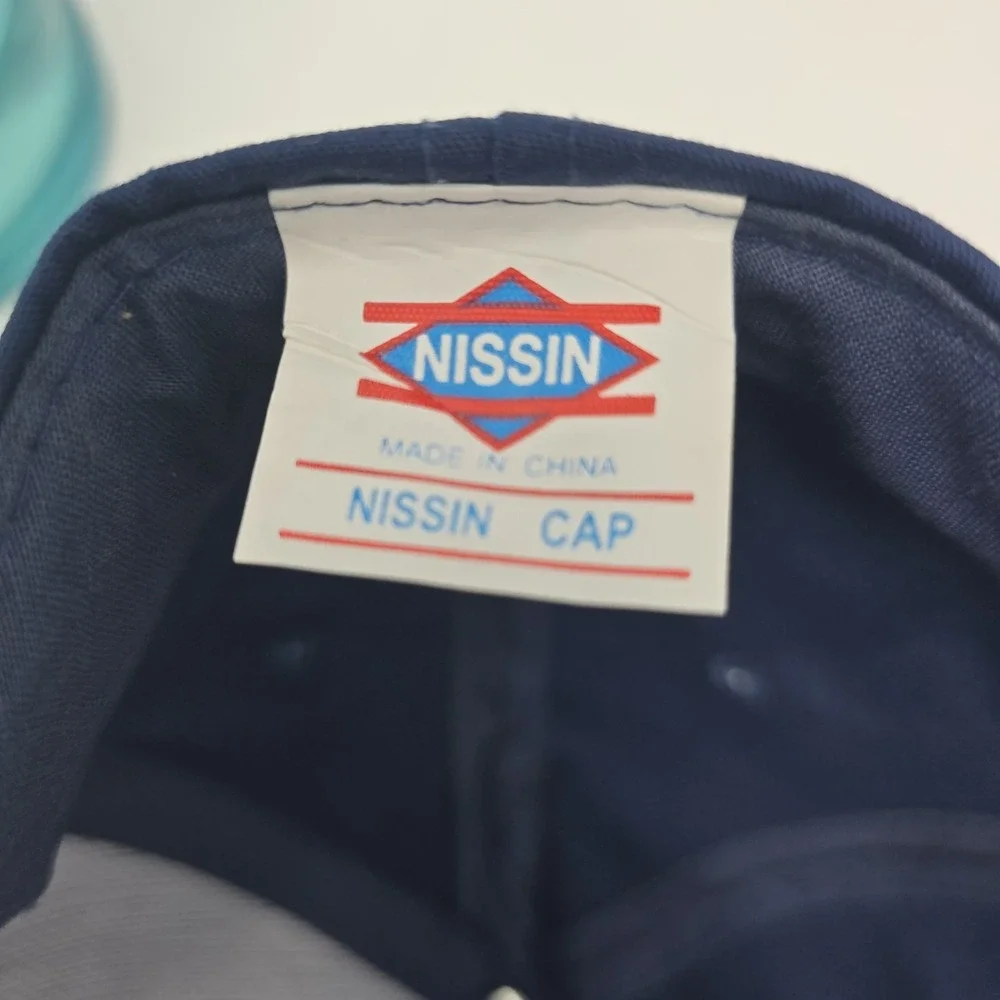 NISSIN Top Gun black cap hat, adjustable.‎ Vintage.